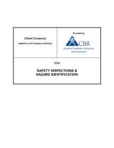 Safety Inspections & Hazard Identification