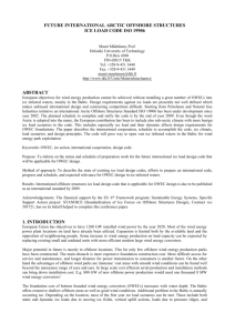 future international arctic offshore structures ice load code iso 19906