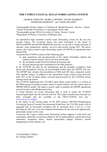 The Cyprus coastal ocean forecasting system