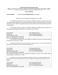 27/AM-08 - Directorate General of Foreign Trade