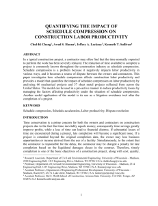 schedule compression on - Civil and Environmental Engineering