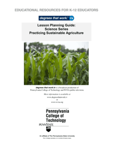 Science Series - Practicing Sustainable Agriculture