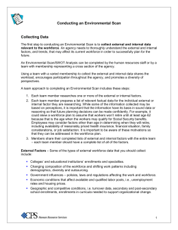Environmental Scan and SWOT Analysis Tool Kit.