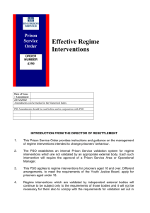 PSO 4350 - Effective Regime Interventions