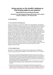 Using queries on the AustKin database to find kinship patterns and