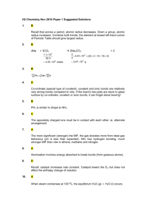 GCE “A” Level H2 Chemistry Nov 2008 Paper 1