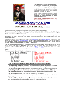 WORD - Six Generations Card Game