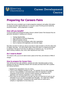 How to prepare for Career Fairs