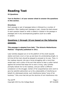 SAT Practice Reading Test 3 for Assistive