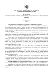 committee on foreign affairs statement condemning the continuation