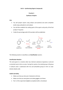 Unit 6 – Synthesising Organic Compounds