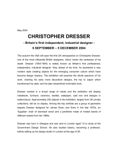 Download: Christopher Dresser (Word file, 28 KB)