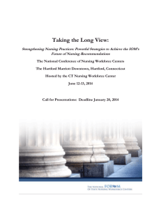 Taking the Long View: Strengthening Nursing Practices: Powerful