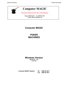 Poker Machine Analysis