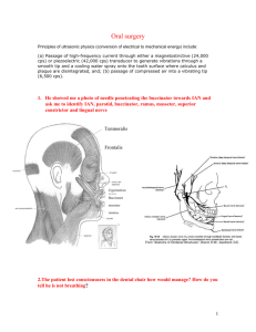 Oral surgery