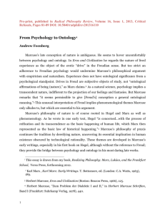 From Psychology to Ontology