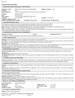 MSDS - EcoClean Avanti Chemicals