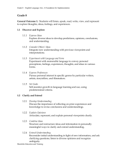 Grade 8 - Education and Advanced Learning