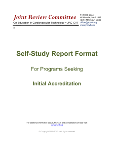 Self-Study Format - JRC-CVT