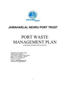 JNPT`S Port Waste Management Plan