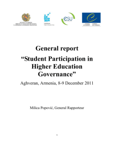 Student Participation in Higher Education Governance