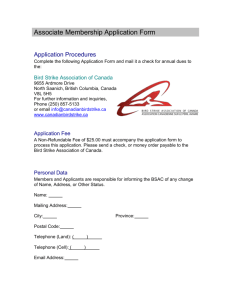 Associate Membership Application Form