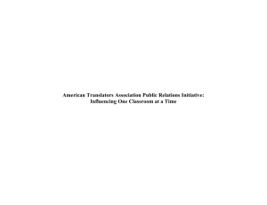 Presentation - American Translators Association