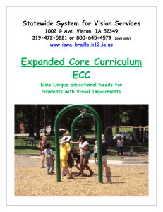 Expanded Core Curriculum (ECC)