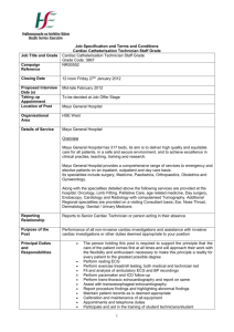 Job Specification and Terms and Conditions Cardiac