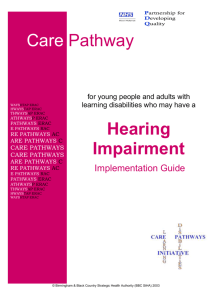 Introduction to the Care Pathways in Learning Disabilities Initiative