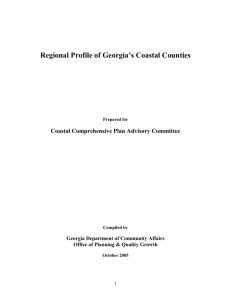Regional Profile of Georgia`s Coastal Counties