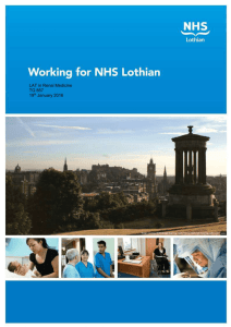Working in Edinburgh and the Lothians