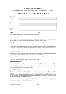 Parent / Child Registration Form