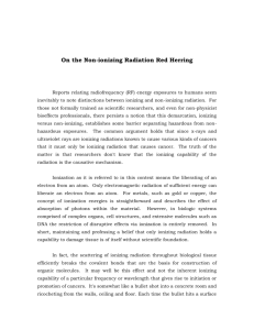 On the Ionizing Radiation Red Herring