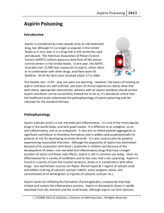 Pathophysiology of Aspirin Poisoning