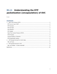RTP payload format for SVC