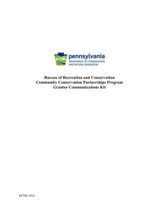 Grantee Communications Kit - Pennsylvania Department of
