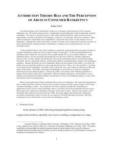 attribution theory bias and the perception of abuse in consumer
