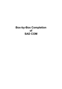 Box-by-Box Completion of SAD COM