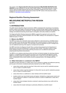 melbourne metropolitan region - Department of Transport, Planning