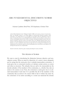 Fundamental Discursive Norms