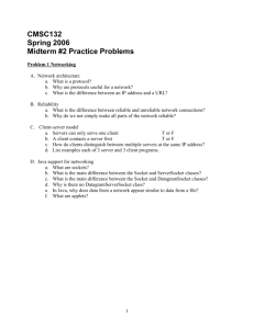 Problem 1 (20 points) General Questions about topics covered in class