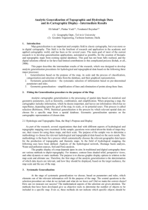 Analytic Generalization of Topographic and Hydrologic Information,