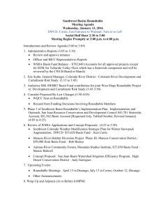 SW Basin Roundtable Agenda 1-13-16