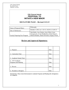 APPENDIX D: FORMAT FOR PROPOSALS