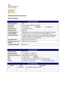 Final Report Template 22-Dec-03 - ICBL - Heriot