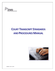 1.1 What is a Transcript? - Authorized Court Transcriptionists For