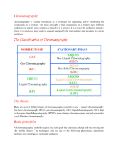 Chromatography and distillation