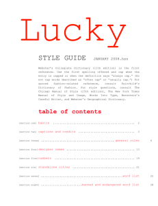 Lucky Style Guide
