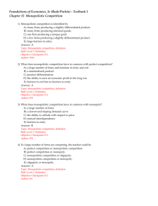 Foundations of Economics, 3e (Bade/Parkin)